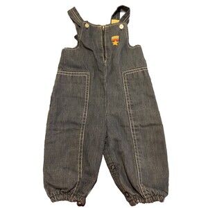CARTERS infant Vintage Denim Jean Overalls Bib Made USA Size 9 Months